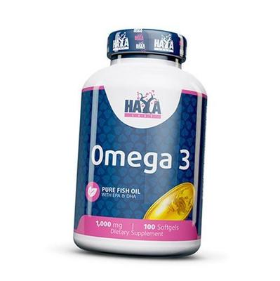 Omega 3 per adulti, Omega-3 1000, Haya 100 capsule molli (67405002)