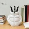 Makeup Brush Holder Pencil Holder, Creative Down Jacket Shape, Durable PETG Large Capacity Desk Organizer for Office Pen Cup, Supplies And Storage Pot