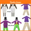 Charlie And The Chocolate Factory Halloween Willy Wonka Oompa Cosplay Costume Performance Outfit