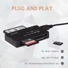 6 in 1 USB Card Reader Extreme Micro SD MMC Mini XD M2 MS DUO TF Memory Card Writer Computer Tablet Laptop Data Transfer Adapter