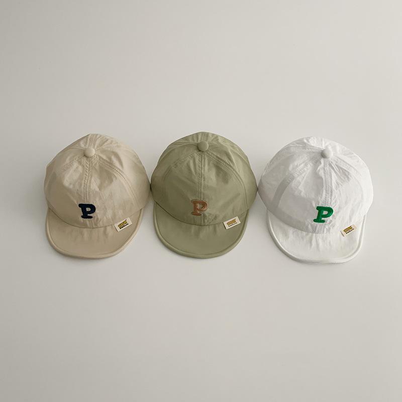 New Baby Hat Summer Korean Version Of Letters Toddler Baby Casual Cap Sun Protection Quick Hats Drying Children's Baseball Caps