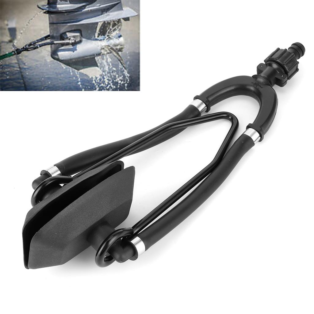 Outboard Boat Motor Water Flusher Dual Feed Large Rectangular Ear Muffs Fast Connection
