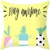 Tropical Style Fruit Cactus Printed Pillow Case Home Decor for Sofa Office Polyester Throw Pillow Cover Decorative Cushion Cover