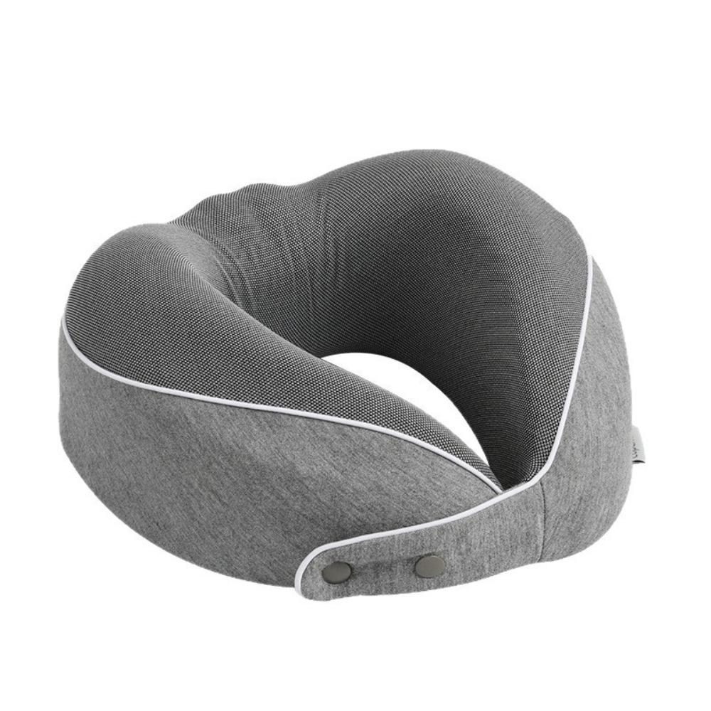 Portable Breathable Fabric U-shaped Pillow Slow Rebound With Storage Bag Travel Pillow Foldable Neck Pillow Office