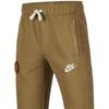 Nike Solid Color Spliced Fabric Lace-Up Casual Knitted Sports Pants Kids bottoms Tender-Sprout-Gold FV3997-288