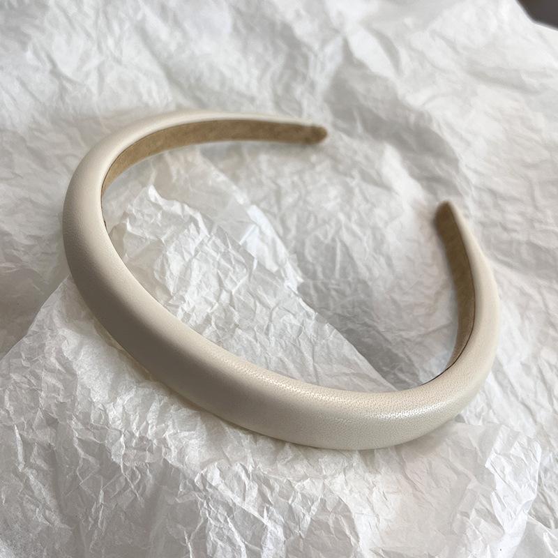 

Элегантные повязки для волос Повязка из синтетической кожи Корейская мода Ширина 1,5 см Обручи для волос для девочек и женщин Аксессуары для волос