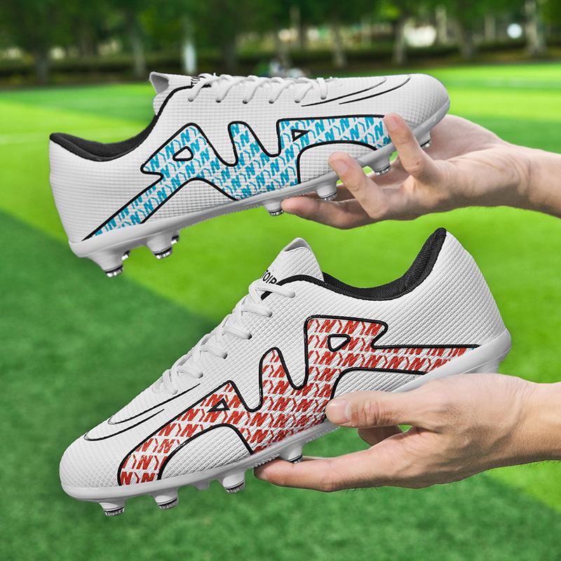 Original Mens Soccer Shoes Field Training Turf TF/FG Sports Society Football Boot  PU Leather Lightweight Football Shoes Men