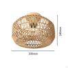 Handwoven Lamp Shade Bedroom E26 Rustic Hand Crafted Light Cover Ceiling Mount Lightshade