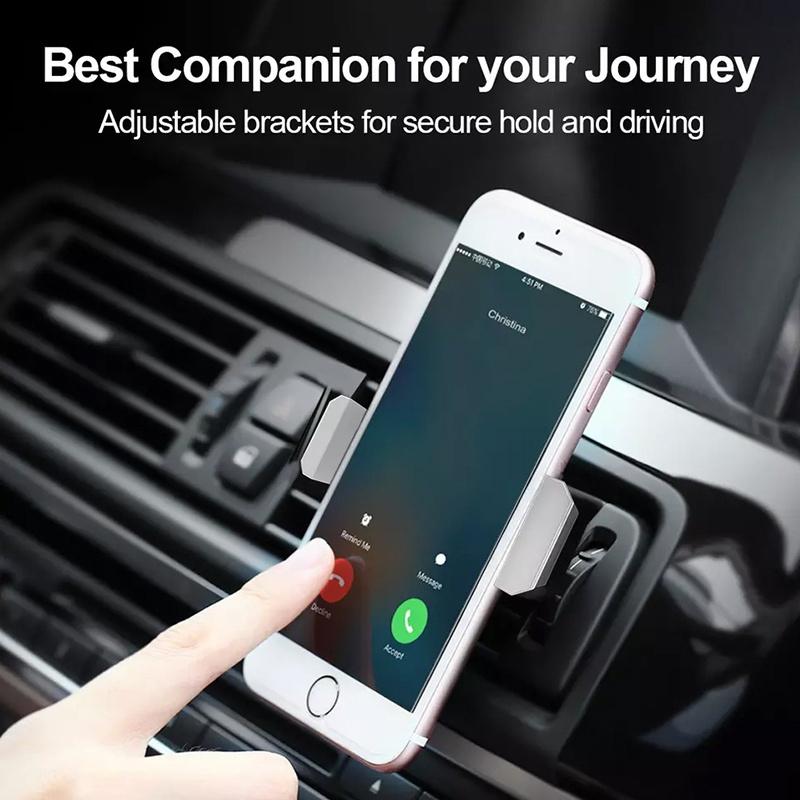 Universal Car Phone Holder Car Air Vent Mount Outlet Mount Clip for Mobile Phone Holder Stander Navigation Bracket for IPhone 12