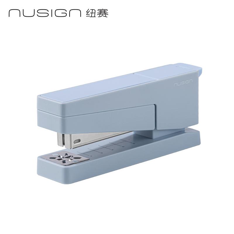 NUSIGN Multi-Functional Rotary Stapler Stylish Desk Accessory High Aesthetic Value Office Stationery for Students Book Studs синий