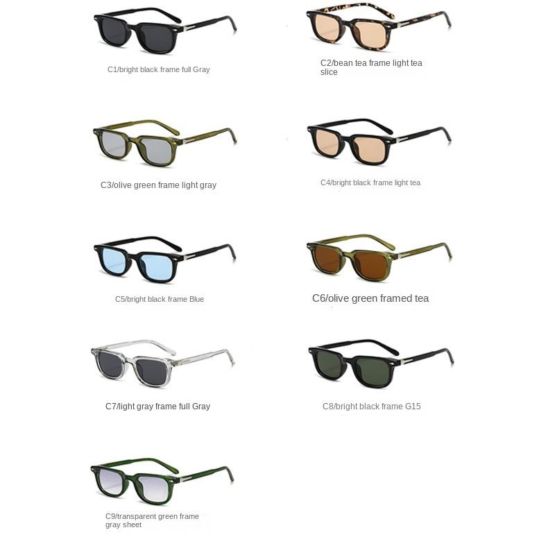 Classic Square Sunglasses Women Men Vintage Minimalist Brand Designer Sun Glasses Driving Fishing Outdoor Lady Man Glasses Uv400