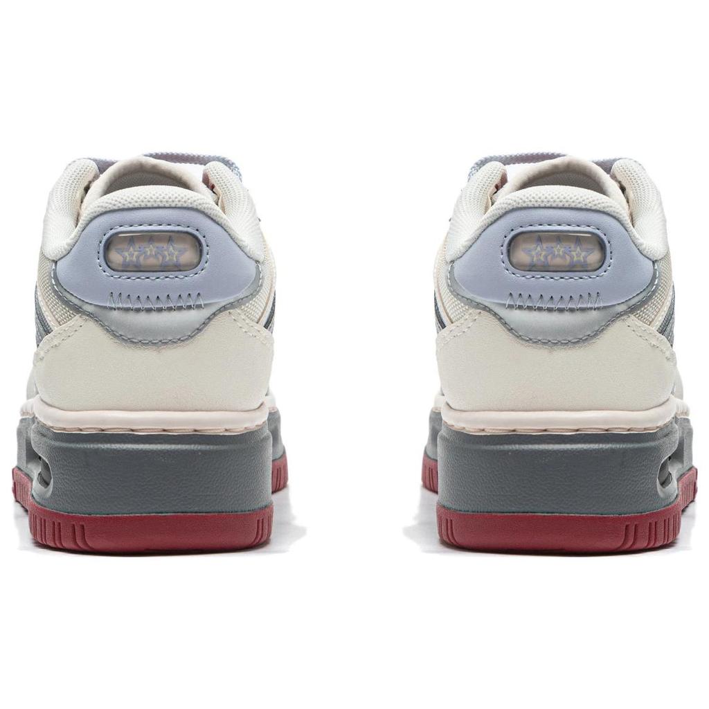 New LiNing Future C1 Abrasion Resistant Low Top Skateboard Shoes Women's White Silver AGCT500-2