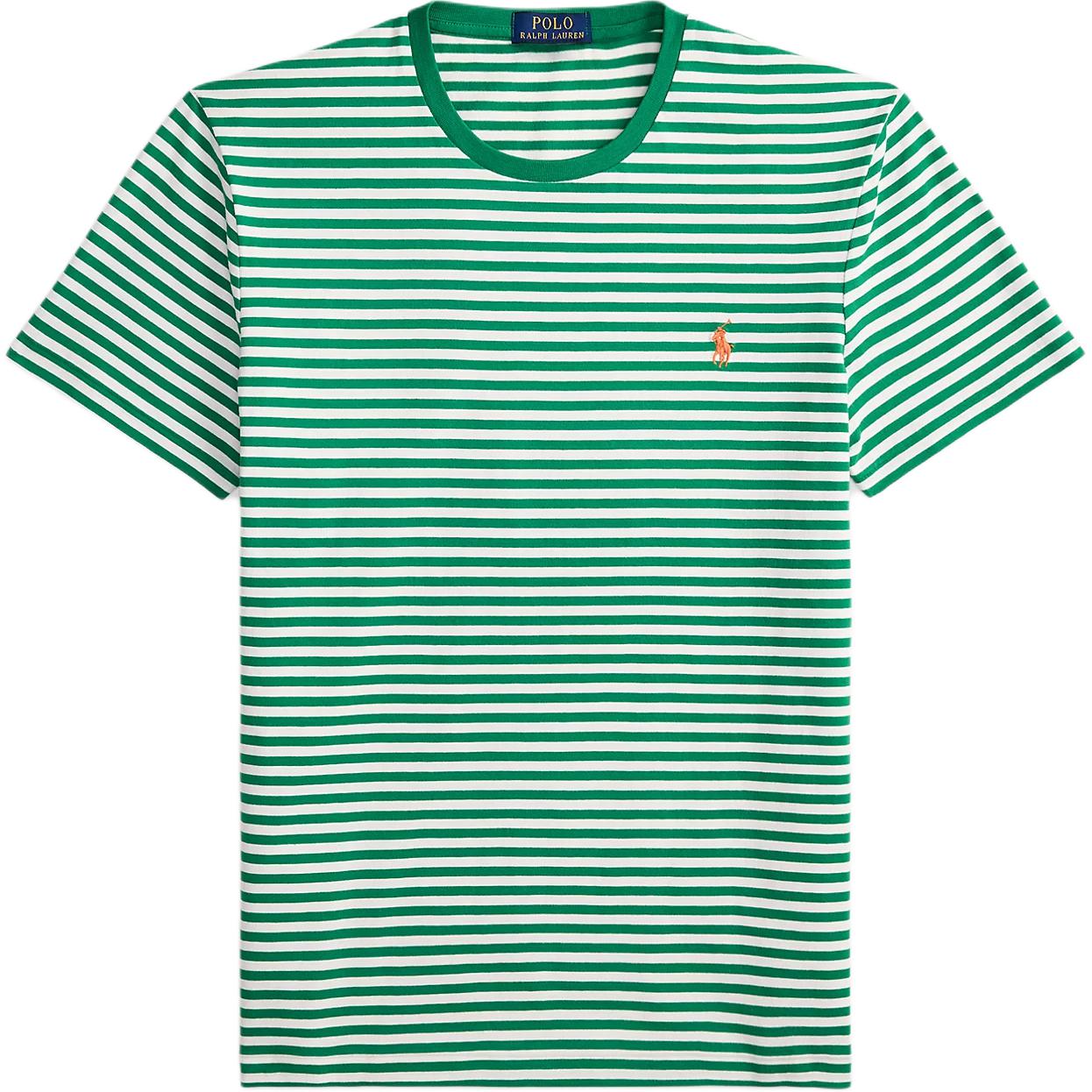 

Polo Ralph Lauren Slim Fit Striped Knit Crew Neck Short Sleeve T-Shirt Men tops 710956828-500 XL