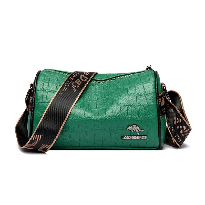 Cylindrical Bag Women's New Trendy Women's Bag Bucket Bag Shoulder Bag Casual Simple Cylindrical Crossbody Bag