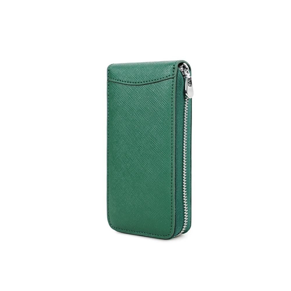 

With Card Slot Wrist Watch Boxes Handmade Watch Travel Case Leather Watch Box Travel Storage зелений