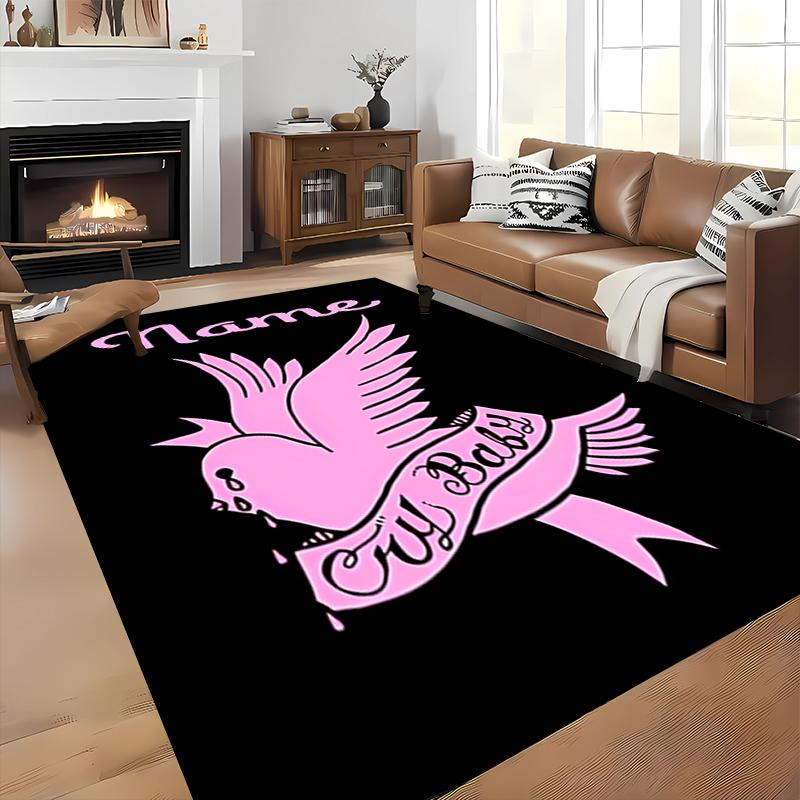 Benutzerdefinierter Teppich 'Lil Peep Area Rug' - Perfekt für Küche, Bad, Waschküche, Große Größen verfügbar, Geschenk für alle Jahreszeiten