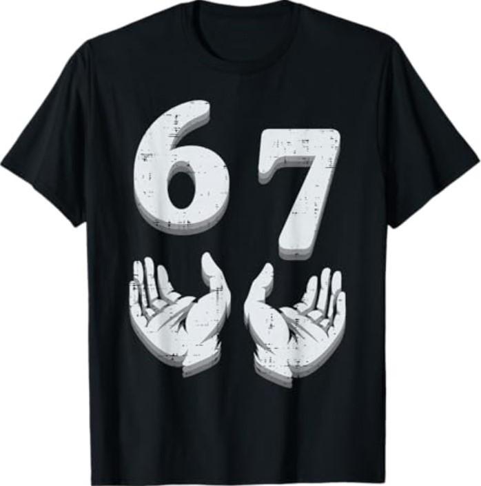 67 Meme Rolig 6 7 Män Kvinnor T-shirt Unisex T-shirt