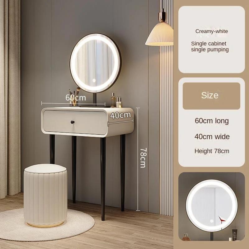 Modern Mirror Dressing Table Minimalist Nordic Make Up Vanity Tables Dressing Small Tocador Home Furniture