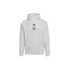 adidas Manchester United Sweatshirts Men's White Hooded Moderate Regular HE6643