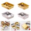 Practical Rectangular Cake Tins Efficient Stainless Steel Oven Tray For Roasting Baking Healthy And Rusts Resistant