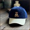 Warme Cord-Baseballkappe im koreanischen Stil mit breiter Krempe für Herbst und Winter