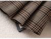2025 Women's High Waist Brown Plaid Pleated Skirt - Slimming College Style Autumn Short Skirt