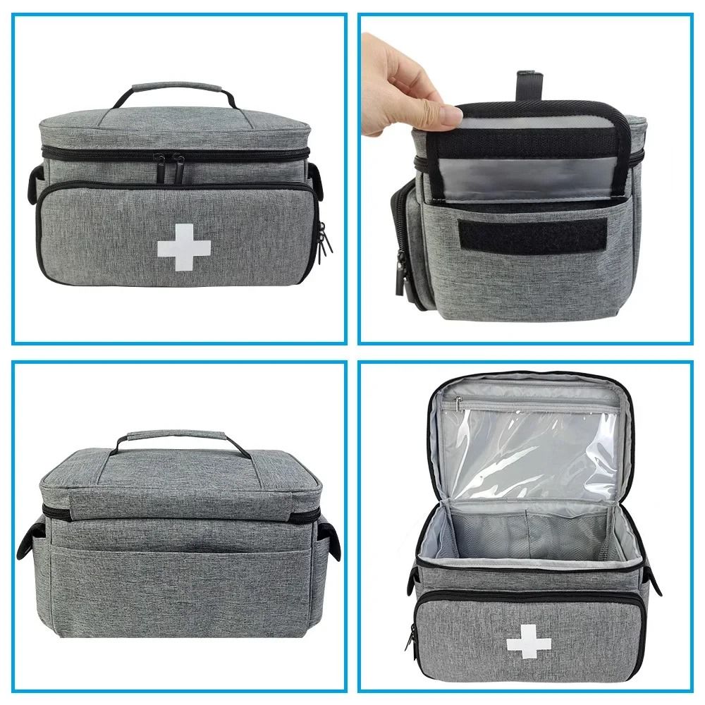 Portable Medicine Carry Bag Large Capacity Layered Medicine Boxes Medicine Kit Bag  Travel