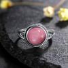 CopperRings With 10MM Round Natural Moonstones Women's Wedding Party Anniversary Fine Jewelry Ring