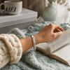 Bracciale Promemoria Resilienza Questo Passerà Anche Questo Bracciale a Manetta con Mantra, Messaggio Nascosto Inciso Elegante Accessorio di Incoraggiamento Ispirazionale