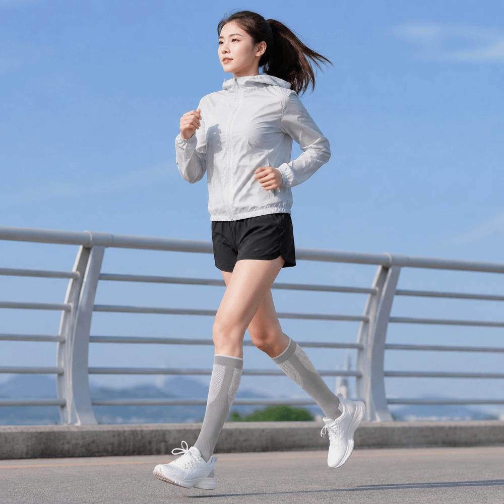 Knee High Circulation Support Socks Elastic Sports Stockings Compression Socks For Travel