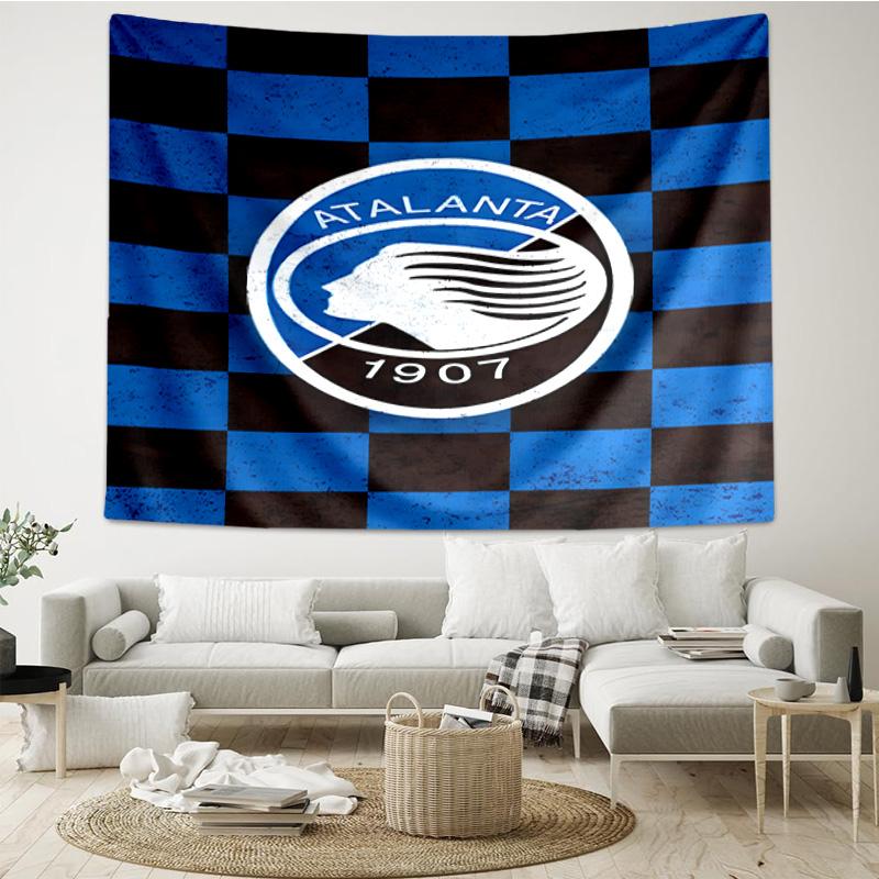 Football Atalanta League Printed Tapestry, for Bedroom,Livingroom, dormitory, Large Wall Decor, Fabric Decor Fan Birthday Gifts