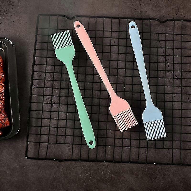 Kitchen Brush-Pastry Brush Silicone Kitchen Utensils, Heat-Resistant Silicone Grill Brush BPA Free Suitable for Pastry/Roast/Roast (Blue)