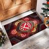Sheffield United Football Print Crystal Velvet Rug, Comfortable Water Absorbent Non Slip Indoor Floor Carpet