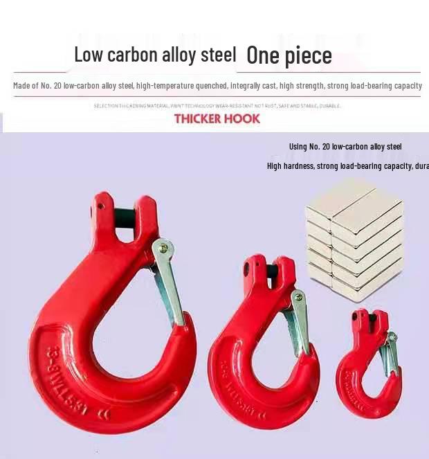 Four-Limb Lifting Chain Sling Set with Two Hooks and Lifting Eyes - Available in Single, Double, and Four Leg Options