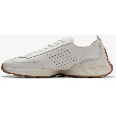 Women's Clarks Sneaker Craft Speed Smooth Leather White
