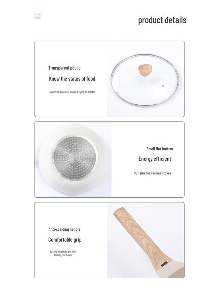 Antihaftbeschichtete Universal-Gasbratpfanne - Europäischer Stil, einfaches Haushaltsdesign