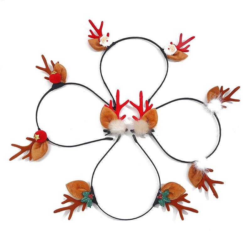 Christmas Elk Antler & Bell Fairy Headband: Festive Hair Accessory