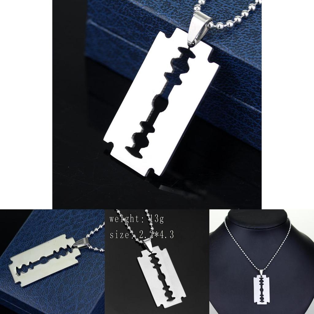 Minimalist Blade Alloy Jewelry Chain With Pendant For Weddings And Travel Souvenirs