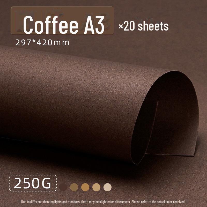 Yuanhao Creație Inel din Carton Gros Culoare Cafea Făcut Manual - A4/A3/4K cu Fundal Pădure Lemn Maro