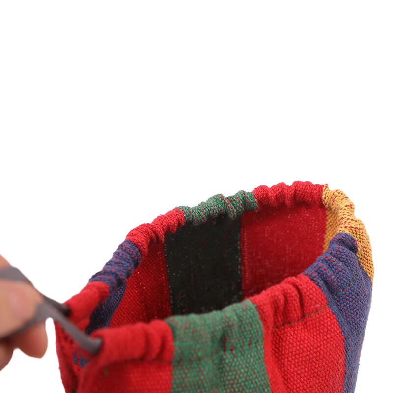 Rainbow Stripe Canvas Hammock