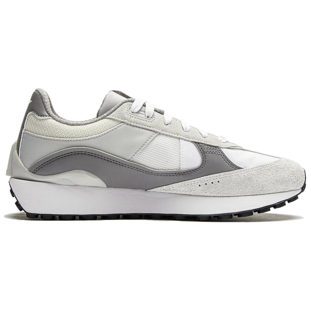 New LiNing 70s Heritage Cushioned Slip Resistant Low Top Casual Shoes Men's White Gray AGCU177-3
