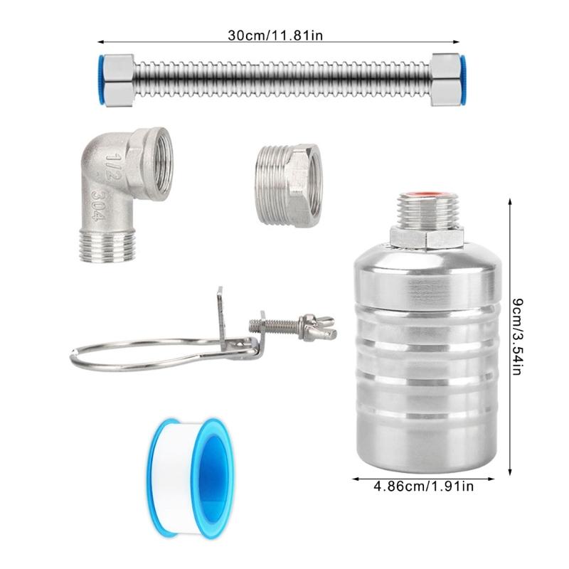 Stainless Steel Float Ball Valves For Water Tanks Automatic Levels Adjustment High Pressures Water Control Float Vales