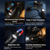 High Power Pocket Camping Light Super Bright Portable LED Flashlight Flexible Zoomable Magnetic Suction Work Lamp Hiking