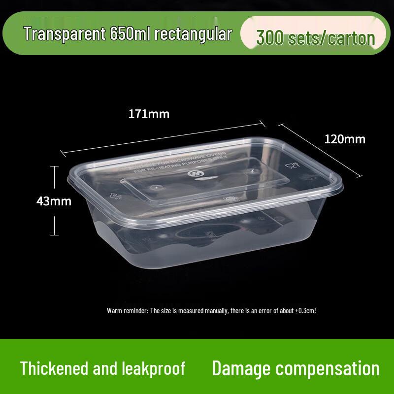 

Rectangular Disposable Food Container