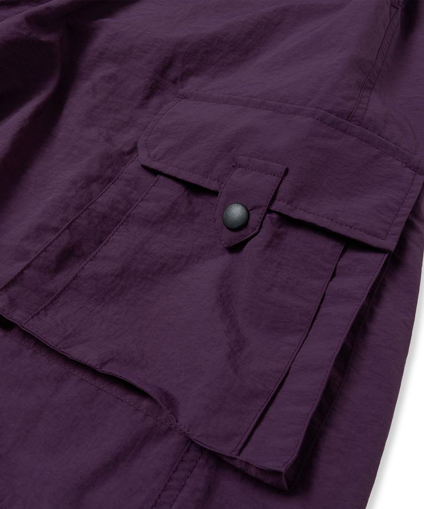 Brown Bless W Tag Puckering Nylon Skirts - Purple