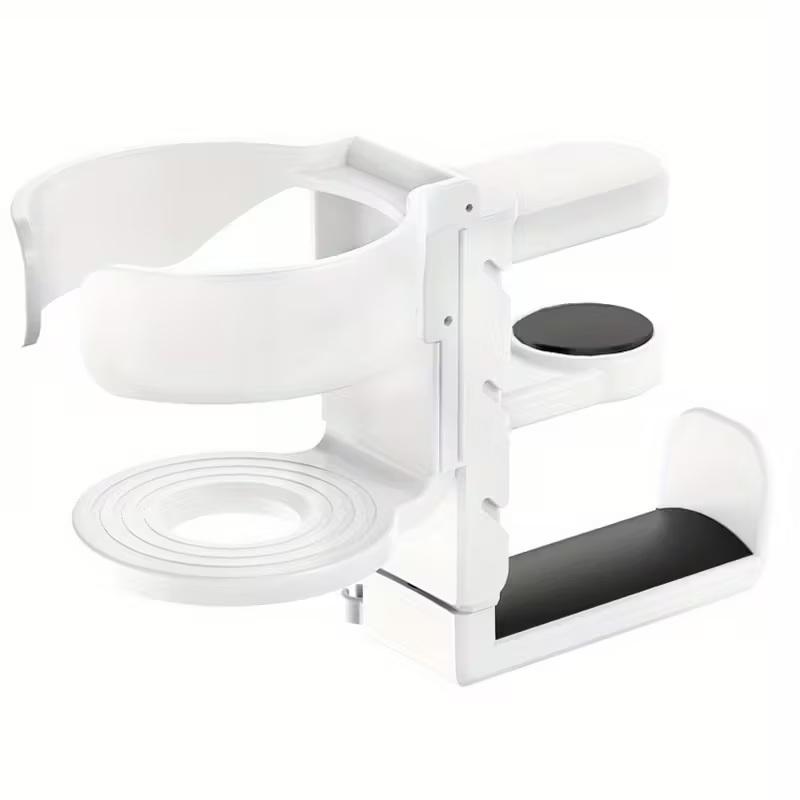 2-In-1 Desktop Cup Holder And Headphone Stand, Made Of Sturdy Abs Material, Gaming Headphone Stand And Cup Holder