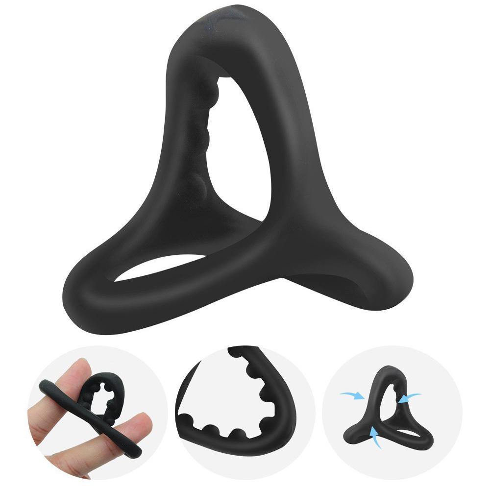 Male Cock Ring Prostate Massage Sex Toys Adjustable Penis Semen Lock Ring Delay Ejaculation For Men SM Penis Sleeve Masturbator