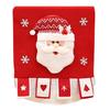 Seasonal Santa Character Soft Chair Cover for Family Gatherings Christmas Celebration