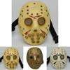 Vibrant Halloween Mask For Parties With Unique Jason Design In Yellow And Copper Tones