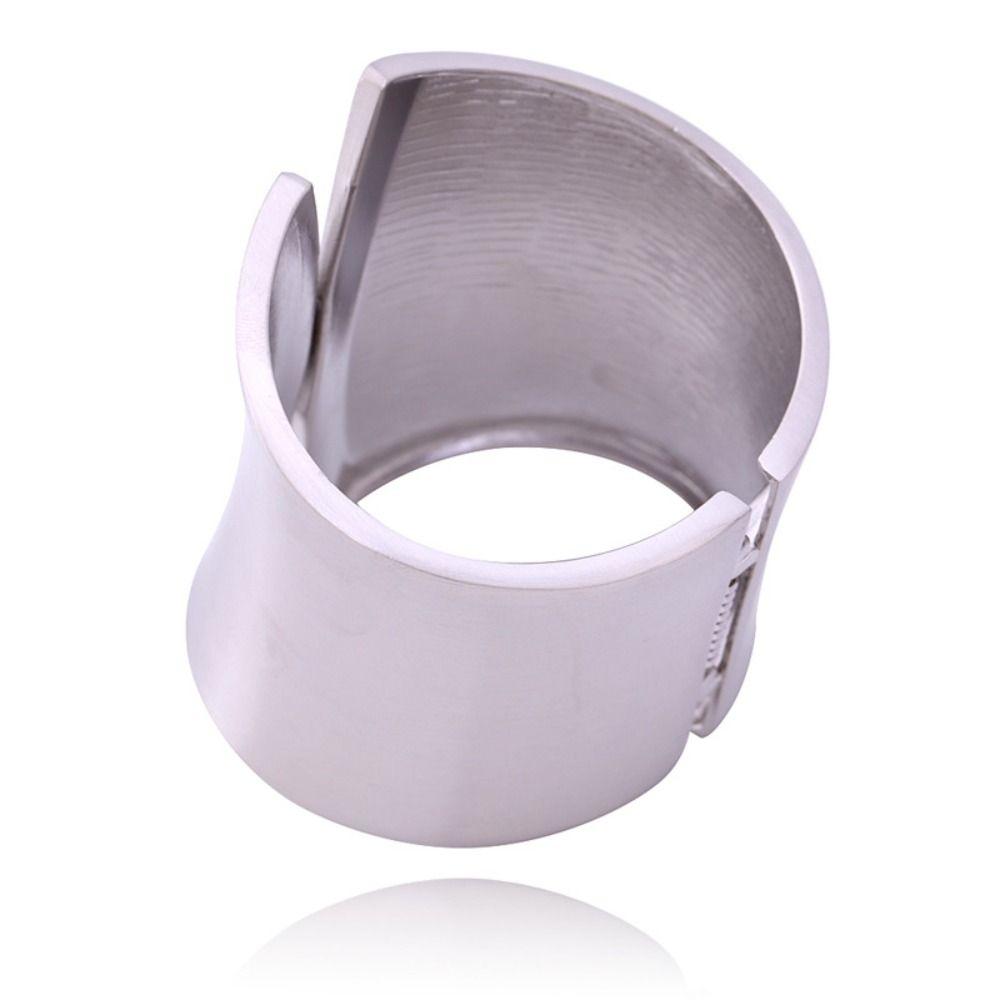 Metal Wide Open Bracelet Exaggerated Fashion Punk Bangle Chunky Heavy Bracelet Jewelry Gifts